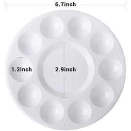 12 Pack Paint Tray Palettes, Painting Palette, Plastic Paint Pallets for Kids on School Project or Art Class