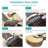 Acoustic Guitar Pickup Hole Free Volume Tone Control Dual Coil
