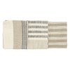 Creative Co-Op Tan & Grey Striped Cotton Tea Towels (Set