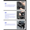 MACHSWON Motorcycle Lock & Helmet Lock Combo, Anti Theft Brake