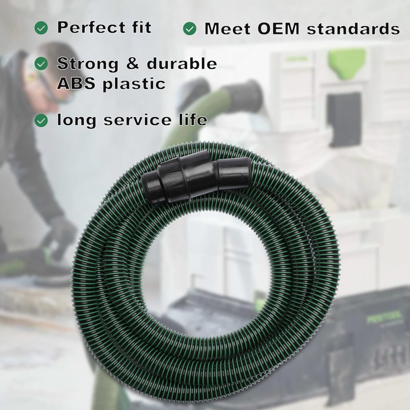 Dust Extractor Hose for Festool Vacuum Suction Hose D27/32x3,5m, Compatible