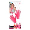 Short Pink Short Spandex & Velvet Gloves for Fancy Dress