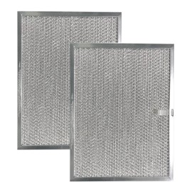AIR FILTER FACTORY Compatible Broan Nutone AP5608402 Range Hood Aluminum Grease Filters 2-Pack