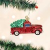 Old World Christmas Truck with Tree Glass Blown Ornament