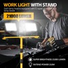 Work Lights with Stand, 21000 Lumen, 2 Adjustable Heads LED