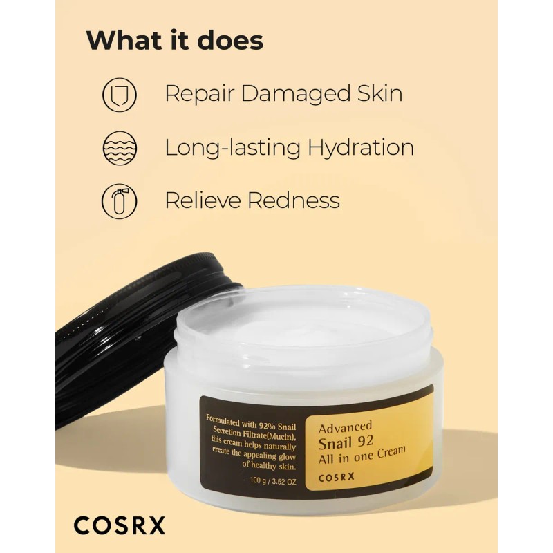 Cosrx Advanced Snail All One Cream 100g Botellas Todo Tipo