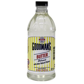 Goodman's Butter Extract - Gluten-Free, Non-GMO, Low Carb & Calorie, No Artificial Color - Safe for Dairy Sensitivities, Ideal for Baking - 1 Pint