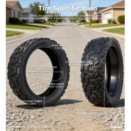 Felixstory 70/60-7.5 Self-sealing Tubeless Tire, Fit for Ninebot by Segway MAX G3 / ZT3 / ZT3 Pro Kickscooter, 11x2.75 Off Road Vacuum Tire, 11 Inch Explosion-Proof Tyre