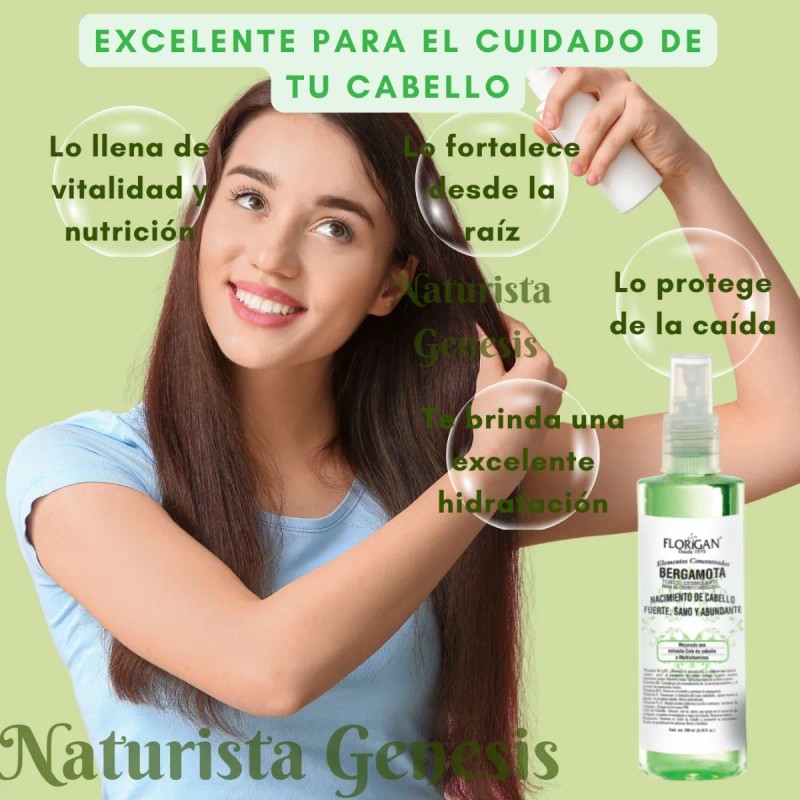 Tónico Para Cabello De Bergamota Florigan 250ml Crecimiento