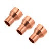 sourcing map Copper Reducing Sleeve Fitting with Welding End for