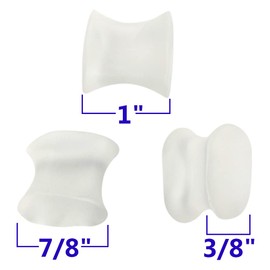 Iconikal Gel Orthotic Toe Spreader Spacer Separator Corrector Straightener, Medium, 8-Pack