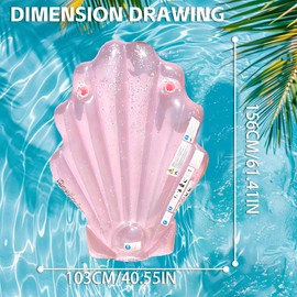 ACTOYS Air Mattress Water Adult Children, Air Mattress Pool Inflatable Swimming Bed, Air Mattress Pool Beach for Summer Parties, Pool Beach (Sleeve)