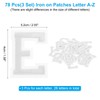 PATIKIL Iron on Letter Patches, 78Pcs Embroidered Letters A-Z Sew