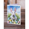 Caroline's Treasures DAC5020GCA7P English Bull Terrier Easter Egg Hunt Greeting