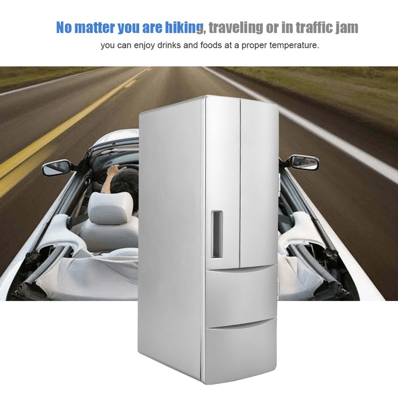 Portable USB Mini Fridge Freezer Refrigerator Cooler and Warmer For