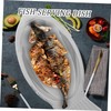 DOITOOL Fish Serving Platter Stainless Steel Fish Dish Fish Shaped