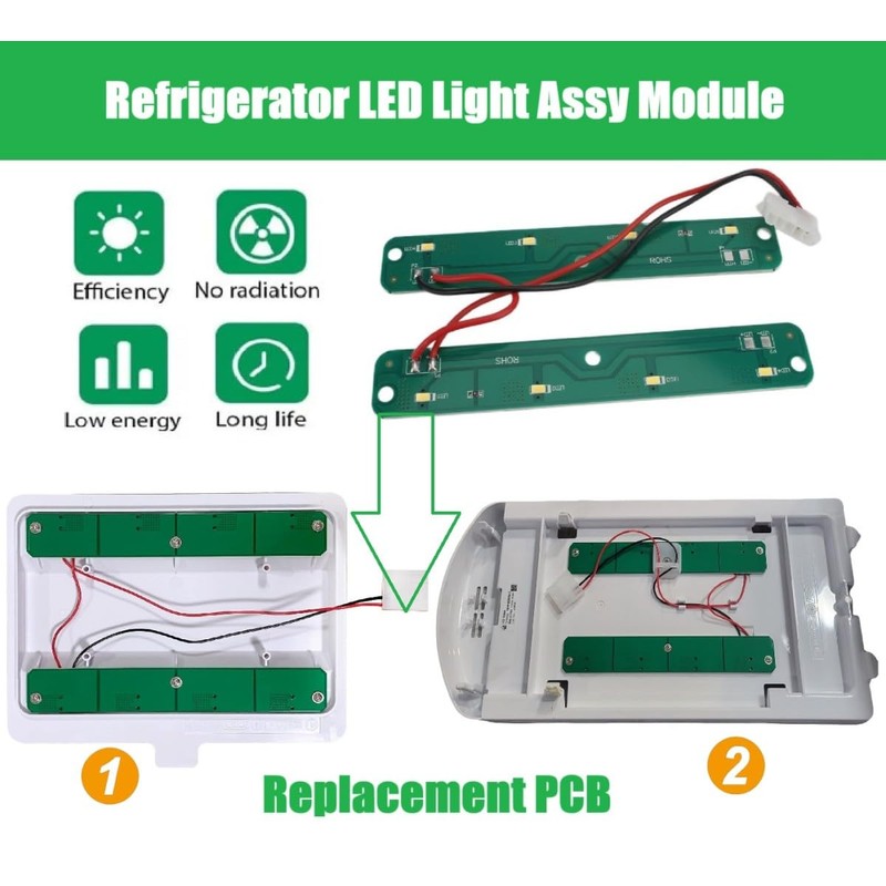 W11042554 Refrigerators LED Light Board Compatible for Whirlpool, Maytag, Amana