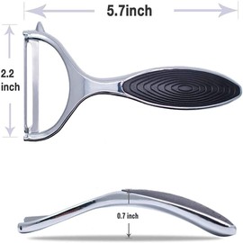 Potato Vegetable Peeler for Kitchen - Premium Stainless Steel Y Shape Swivel Peelers for Veggie,Potatoes, Carrot, Fruit, with Ergonomic Non-Slip Handle & Sharp Blade, Good Grip & Durable