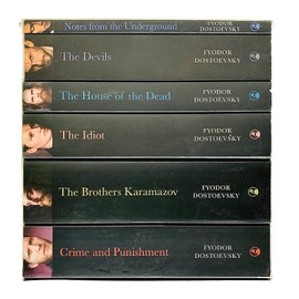 Complete Collection of Fyodor Dostoevsky 6 Books Box Set(Notes From The Underground, Crime and Punishment, The Brothers Karamazov, The Devils, The Idiot & The House of the Dead)
