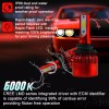 FluxBeam LED Opt7 Hb4 9006 LED Headlight Kit HID 6000k
