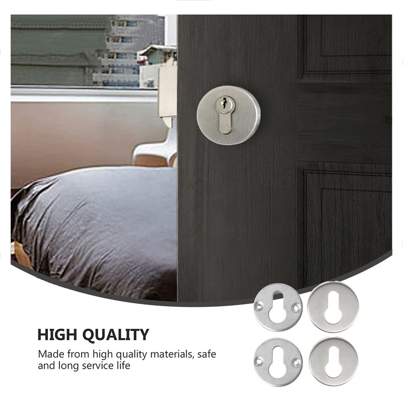 OHYER Set of 2 Key Escutcheon Keyhole Cover Rosette Stainless