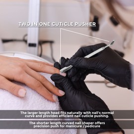 P2P Nails Cuticle Nipper Cleaner - Nail Art Cuticle Pusher - UV Gel Nail Polish Remover Tool - Fingernail Polish Gel Remover
