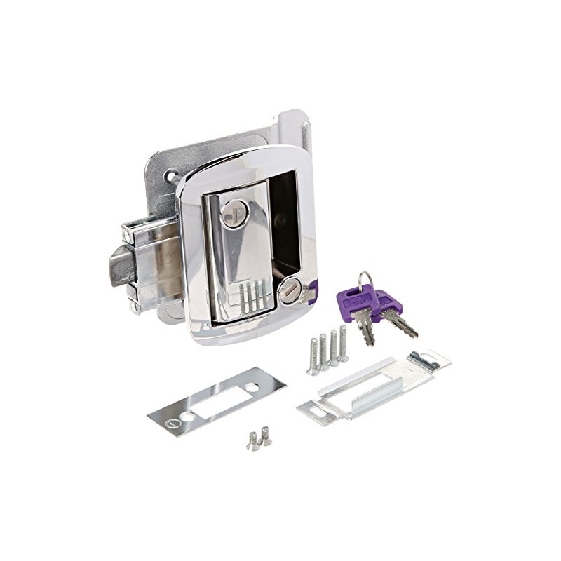 AP Products 013-572 Chrome Global Travel Trailer Entrance Lock Set