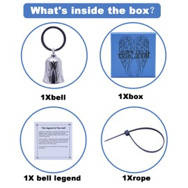 Motorcycle Bell - Motorcycle Bell Hanger,Biker Bells Protect The Rider Motorcycle Accessories