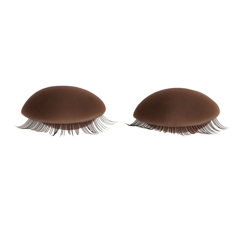 Lash Mannequin Head with 3 Pairs Replaceable Eyelid Silicone Eyelash