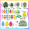 120Pcs Tropical Party Decorations - Hawaiian Balloons, Tropical Balloons &