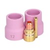 4Pcs TIG Welding Accessory Set Ceramic Nozzle 2.4mm Gas Lens