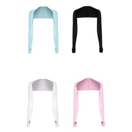 LW Cool Shoulder Arm Sleeves - Summer Arm Warmers for Men & Women, Hand Covers for Golf, Fishing, Hiking LW Cool Shoulder Arm Sleeve Black 2ea