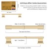Asidrama 6 Pack 5 Inch(128mm) Brushed Brass Kitchen Cabinet Handles,