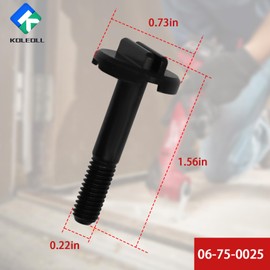 KOLEOLL 06-75-0025 - Tornillo de almohadilla de respaldo compatible con Milwaukee M18 2626-20 F40A y F40B, longitud total de 40 mm, cabeza 0.75 pulgadas, diámetro 7 mm altura