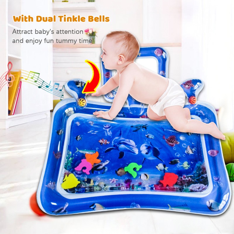 Tummy Time Water Mat for Baby Boys Girls PVC Inflatable