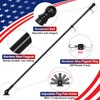 Flag Pole Kit, 6 FT Flag Pole for Outside House,