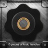 Socialme-eu Universal Black Plastic Star Shape Head Clamping Nuts Knob
