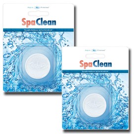 AquaFinesse Spa Clean Puck Cleanser - 2 Pack - bio film cleaner and shock for spas, hot tubs, jetted bath and whirlpool
