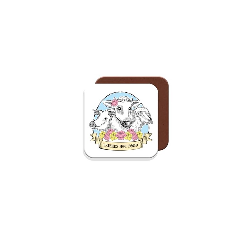 Vegan Coaster – Gift for Vegatarians - Giftset - Made