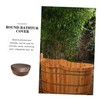 KONTONTY 1Pc Round Hot Tub Cover Versatile Outdoor Cover for