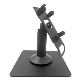 DCCStands Ingenico Move/3500/5000 7" Freestanding Swivel and Tilt Terminal Stand with Square Plate, Black