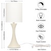Dimmable Bedside Lamp, 3 Way Touch Control Table Lamp, Modern