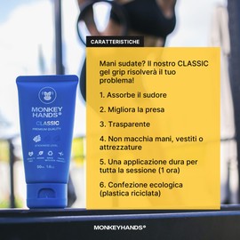 MONKEY HANDS Pole Dance Grip Gel | 100 ml - Also for Fitness Equipment, Gymnastics & Climbing - Vegan, Paraben-Free, Vaseline and Animal Testing No Chalk/Mesnesia (Normal/Classic)