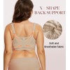 Curyon Women's Front Closure Back Support Minimizer Bra Full Figure