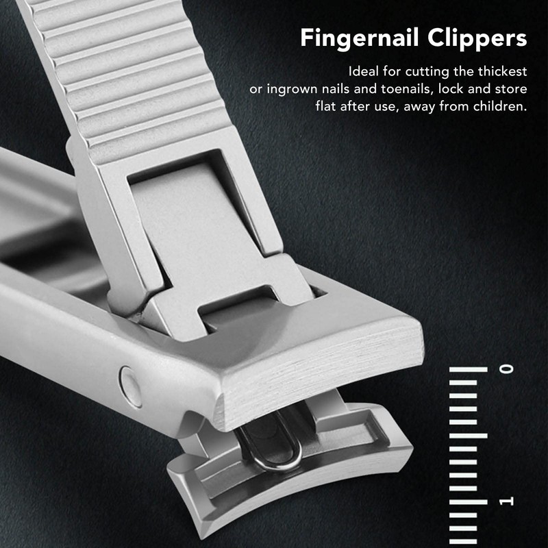 Nail Clippers Double Sided Stainless Steel Curved Slant Nail Clippers