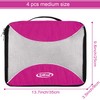 G4Free 6pcs Packing Cubes Value Set for Travel Luggage Organizers