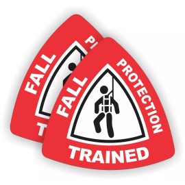 Unbranded/Generic Fall Protection Trained Hard Hat Stickers Safety Harness Helmet Decals RD