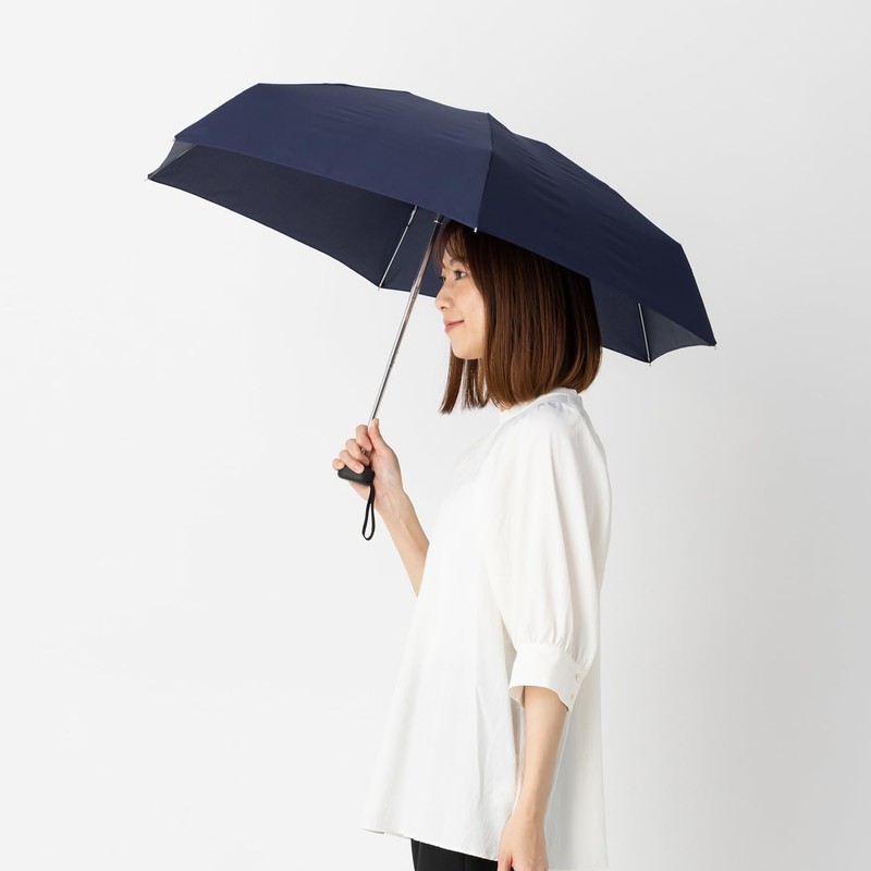 LIEBEN-0205 Flat Mini Umbrella, 19.7 inches (50 cm), Rain Umbrella,