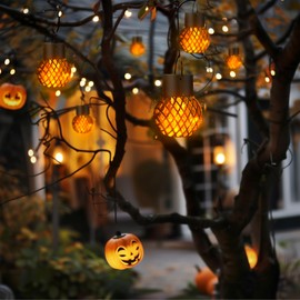 GIGALUMI 12 Pack Solar Lanterns for Outside,Solar Hanging Lights Outdoor Waterproof with Flickering Flame,Solar Powered Outdoor Lights Garden Decor for Yard,Patio,Tree,Camping,Festival Decoration