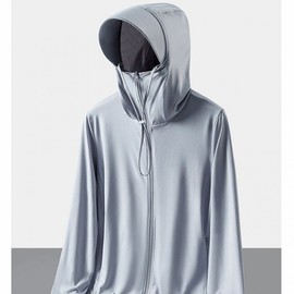 Ice Cool Water Play Fashion Detachable Sun Cap Hooded Rash Guard Kaishi Women's White/2XL 2ea